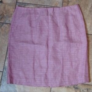 Banana Republic mid length skirt 14 linen blend